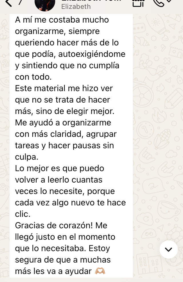Testimonio Elizabeth