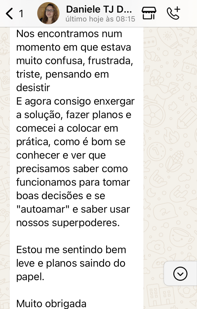 Depoimento Daniele — Programa DNA